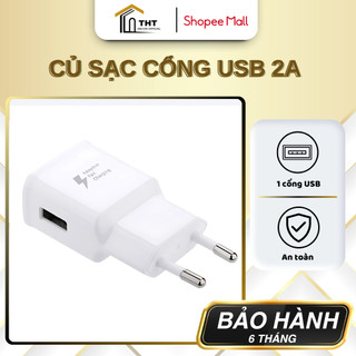  Củ Sạc Nguồn Cổng USB 2A THT DECOR Adapter sạc nhanh 5V 2A – Củ sạc USB 1 cổng Củ sạc nhanh Phù hợp mọi thiết bị 