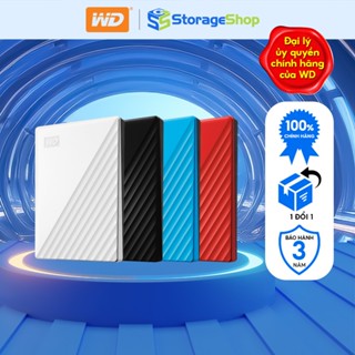 Ổ Cứng Di Động HDD WD My Passport 2.5" USB 3.2 1TB|2TB|4TB|5TB BH 3NĂM Chính hãng 1 đổi mới 1