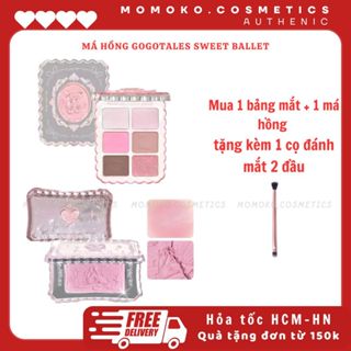 GOGOTALES Bảng Phấn Mắt GogoTales 6 Ô Vỏ Hồng Ballet Coquette Sweet Pink Ballet Soft phong cách Hàn Quốc GT773