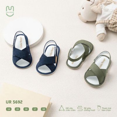 Dép cho bé trai bé gái tập đi Ualarogo sandal đế cao su chống trượt xăng đan quai dán điều chỉnh 5692