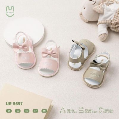 Dép cho bé tập đi Ualarogo sandal đế cao su chống trượt xăng đan quai dán điều chỉnh 5697