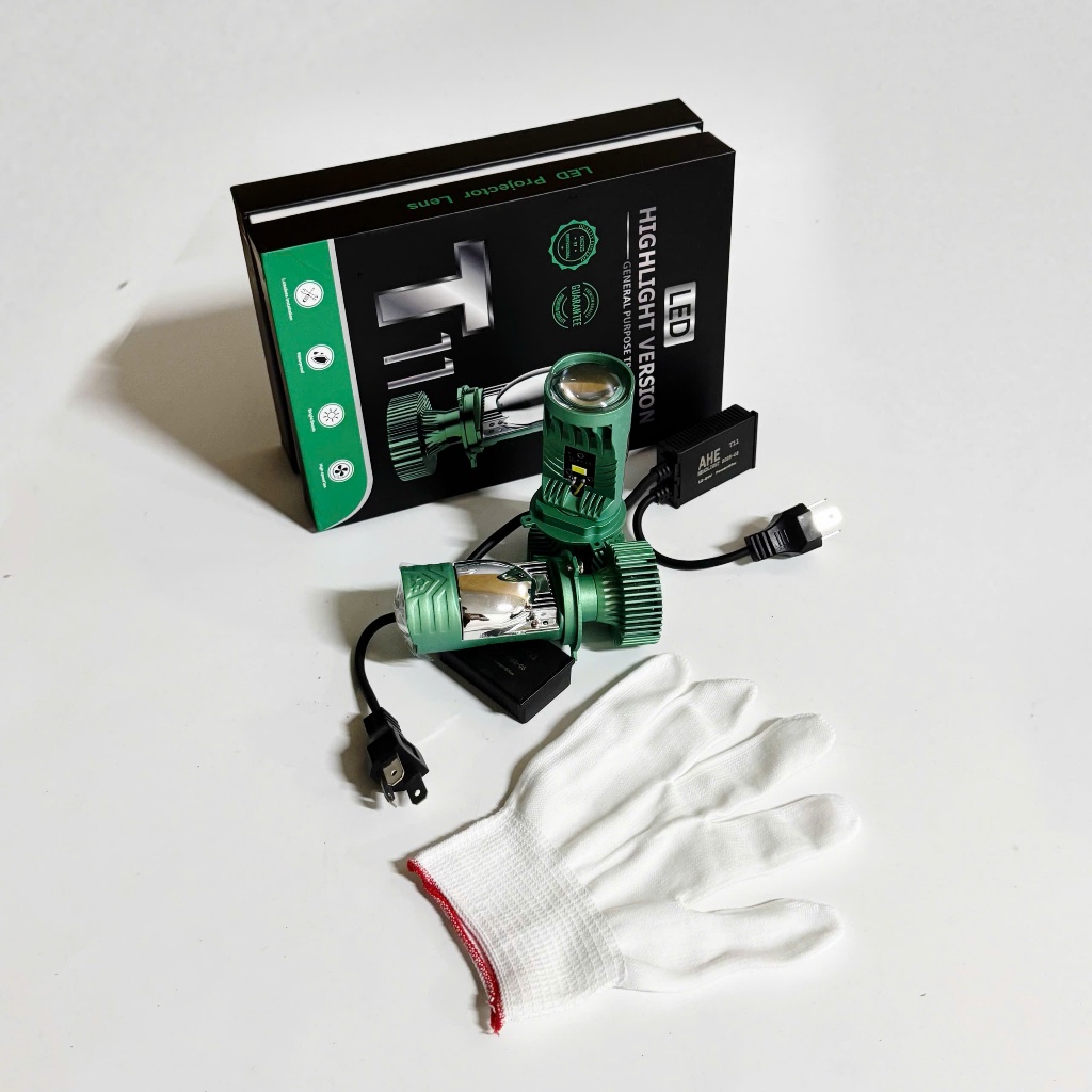 Đèn pha led bi cầu tản nhiệt T11 PRO, gắn thông dụng mọi dòng xe