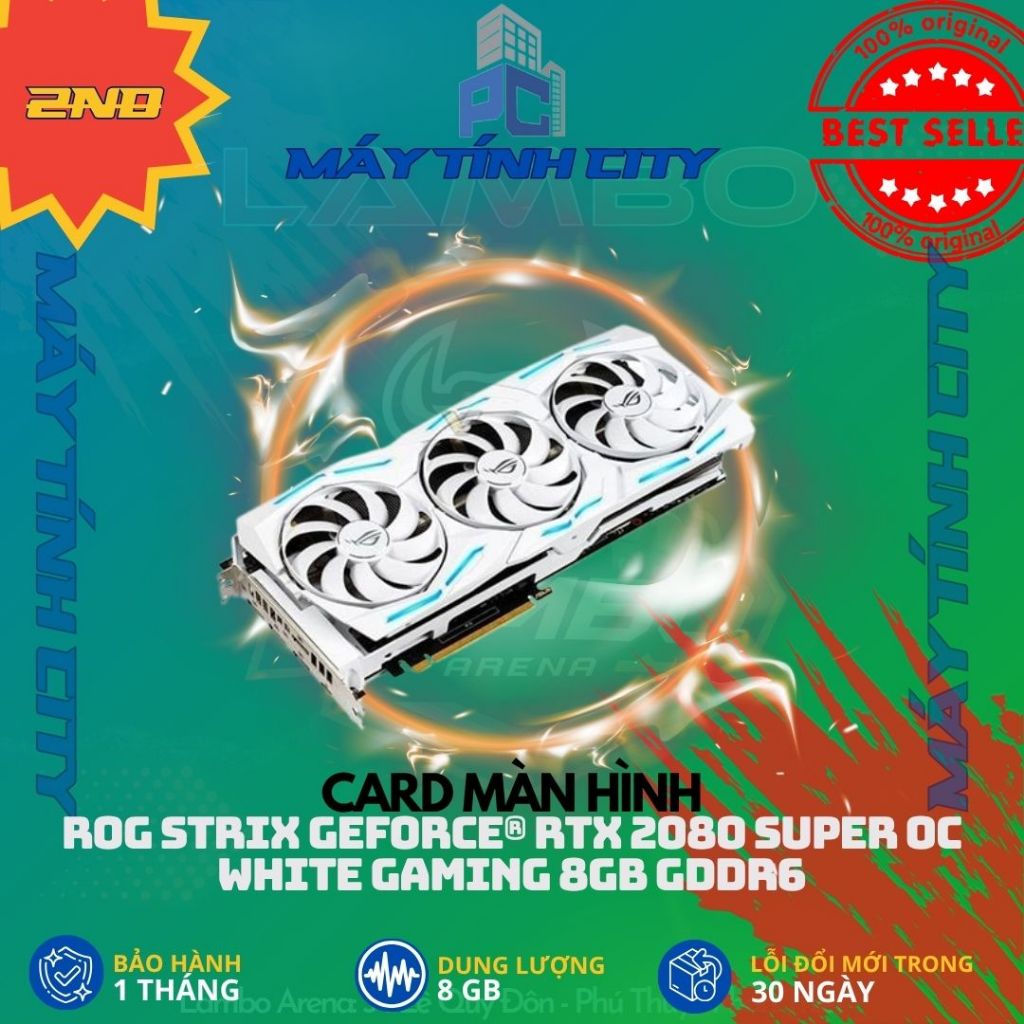 Card màn hình ROG Strix GeForce® RTX 2080 Super OC White Gaming 8GB GDDR6