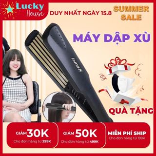 Máy Bấm Dập Xù Có Chỉnh Nhiệt KEMEI KM-332 Máy Làm Phồng Chân Tóc Máy Làm Tóc Chính Hãng 