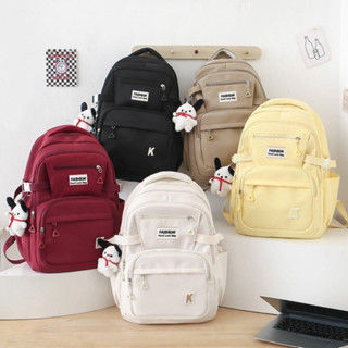 Balo đi học Ulzzang Hàn Quốc basic nam nữ cặp sách đi chơi du lịch thời trang Unisex