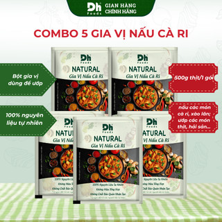  Combo 5 gói gia vị nấu cà ri Dh Foods - Gia Vị Nấu Ướp Tiện Lợi 