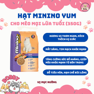 [ Túi 350g] Hạt Cho Mèo Minino Yum 🐱  – Dinh Dưỡng Cho Mọi Lứa Tuổi  🌿