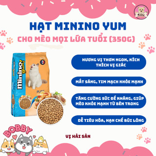 [ Túi 350g] Hạt Cho Mèo Minino Yum 🐱  – Dinh Dưỡng Cho Mọi Lứa Tuổi  🌿