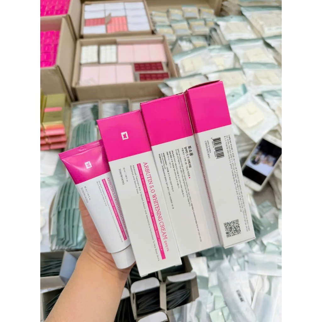 (BILL KOREA) Kem Dưỡng Trắng Da, Mờ Thâm Nám TOSOWOONG Arbutin 5.0 Whitening Cream 50ml