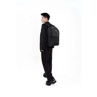 Balo Hàn Quốc SimpleCarry P3 Màu Đen/Xám, Có Lưới Thoáng Khí, Thiết Kế Ôm Sát Hai Vai