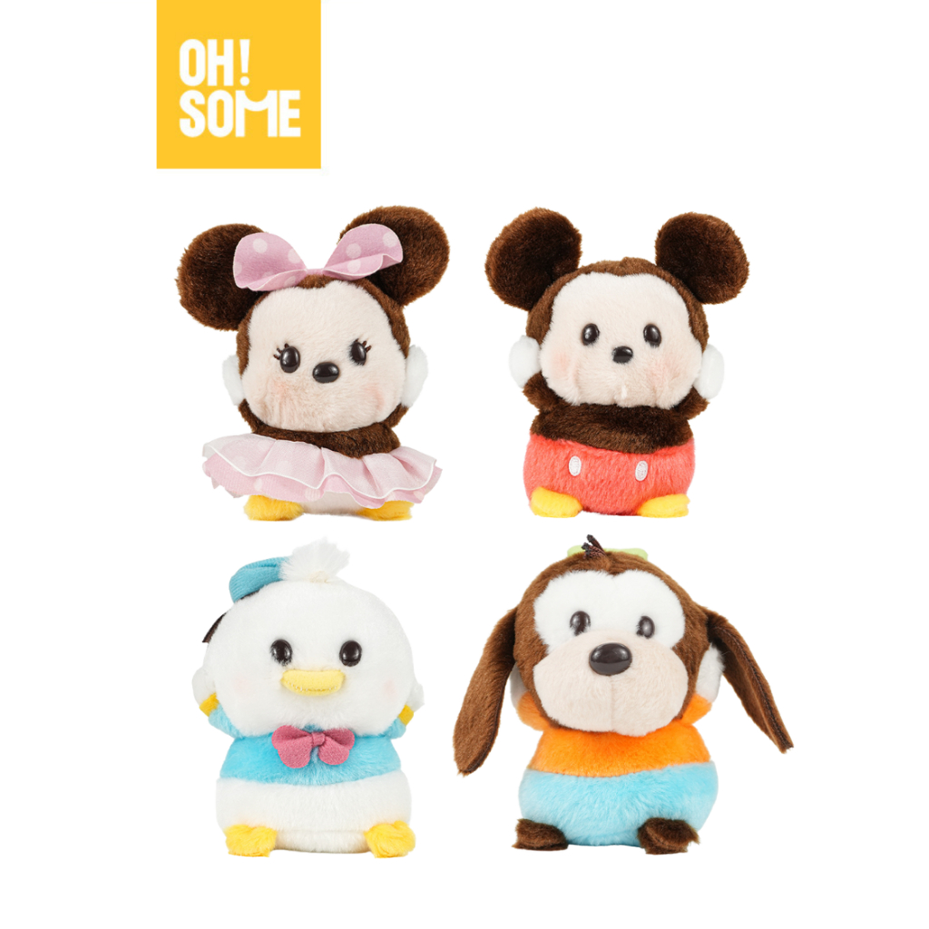 【OHSOME x Disney】- Gấu bông mini Mickey/Minie/Goofy/Donald cao cấp dễ thương mềm mại an toàn cho bé