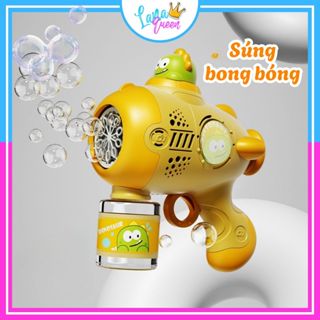  Súng bắn bong bóng 20 nòng cho bé - Súng máy phun thổi bong bóng xà phòng đồ chơi trẻ em ngoài trời - Lana Queen 