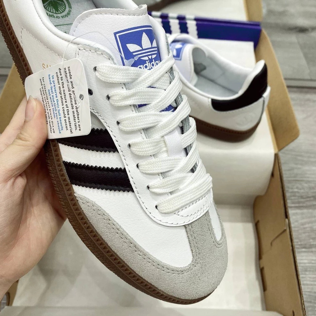 Giày Thể Thao Adidas Samba White Black, Giày Samba đủ size Nam nữ tặng Full Bill Box | BigBuy360 - bigbuy360.vn