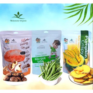  Combo đậu que 30g gói + Bí đỏ 80g gói + Nấm Hương sấy giòn 55g gói  – Ăn vặt healthy 