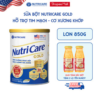 Sữa Bột Nutricare GOLD Giúp Ngủ Ngon Tiêu Hoá Khoẻ Tăng Cường Chức Năng Cơ Xương Khớp Dễ Hấp Thụ và Tiêu Hoá 850G/Lon