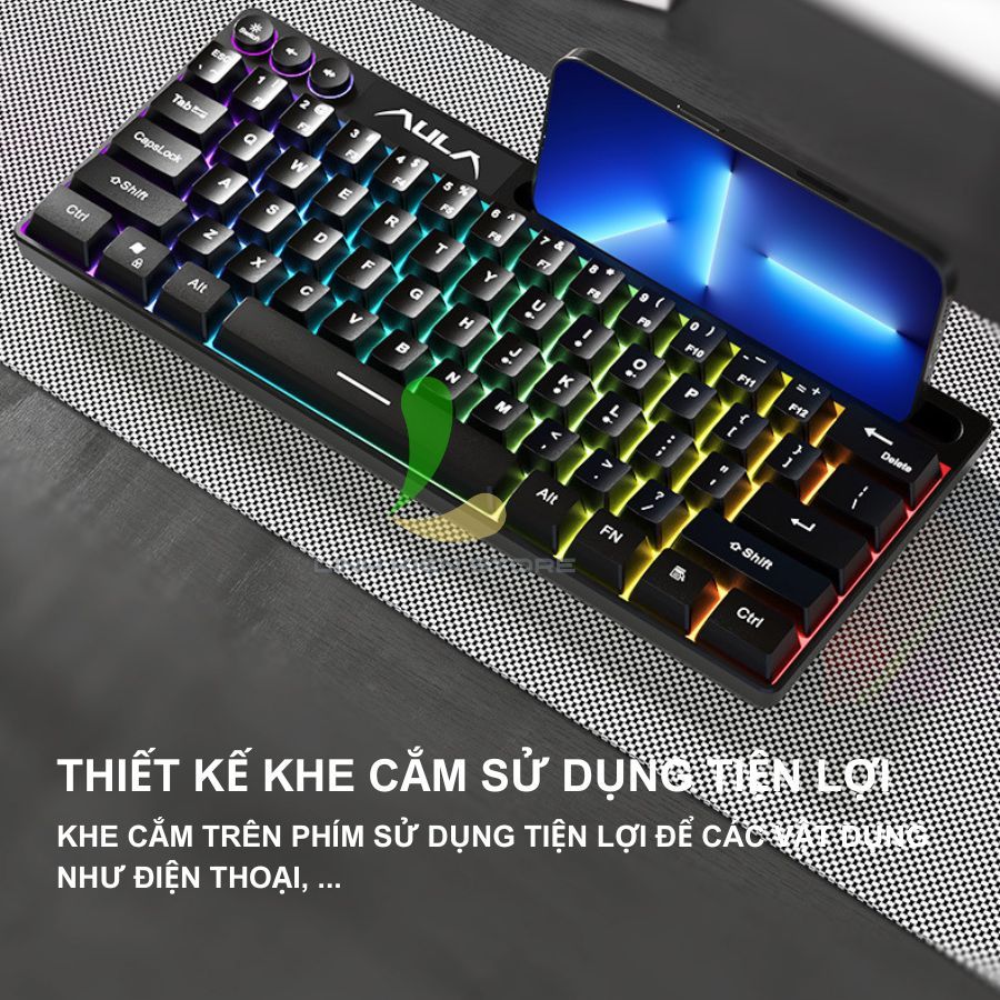 Bàn Phím Có Dây HOSAN AULA F3061 Gaming 64 Phím Có RGB, Giao Diện USB Và Chuột S50 | BigBuy360 - bigbuy360.vn