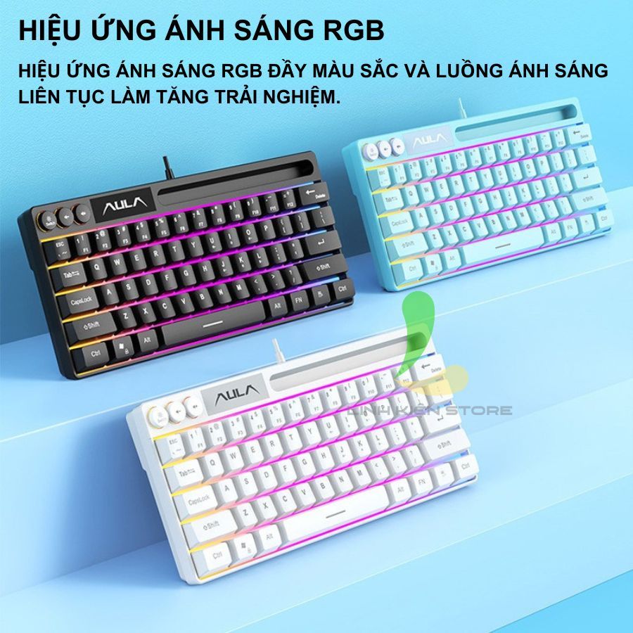 Bàn Phím Có Dây HOSAN AULA F3061 Gaming 64 Phím Có RGB, Giao Diện USB Và Chuột S50 | BigBuy360 - bigbuy360.vn
