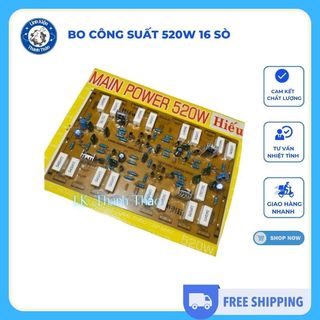 Bo công suất 520W 16 sò,mạch khuếch đại âm thanh công suất lớn
