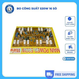 Bo công suất 520W 16 sò,mạch khuếch đại âm thanh công suất lớn
