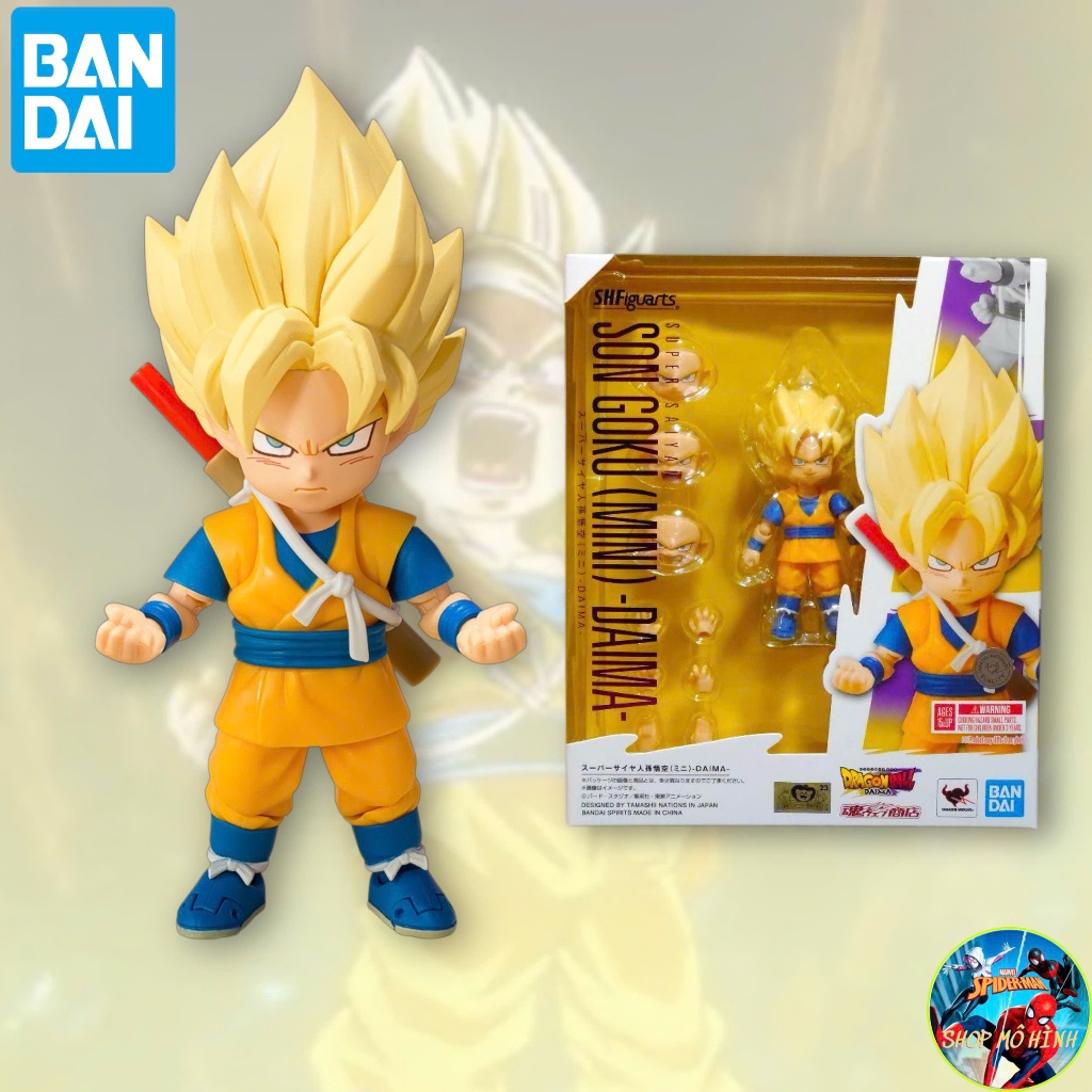 Mô Hình SHF SUPER SAIYAN SON GOKU (MINI) DAIMA SSJ Goku Daima Chính Hãng BANDAI