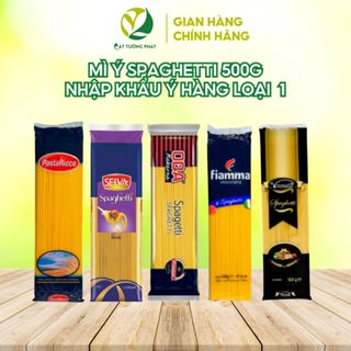 COMBO 3 gói: Mỳ Ý Spaghetti Veronelli Nhập Khẩu 500g, Mì Ý Sợi Fiamma Dai Ngon Hàng Nhập Khẩu Loại 1