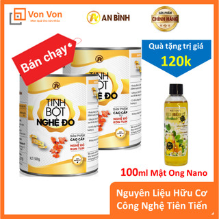  Combo 2 Hộp  1kg  Tinh Bột Nghệ Đỏ An Bình  Kiểm Nghiệm ATTP Và Chứng Nhận Của Viện  