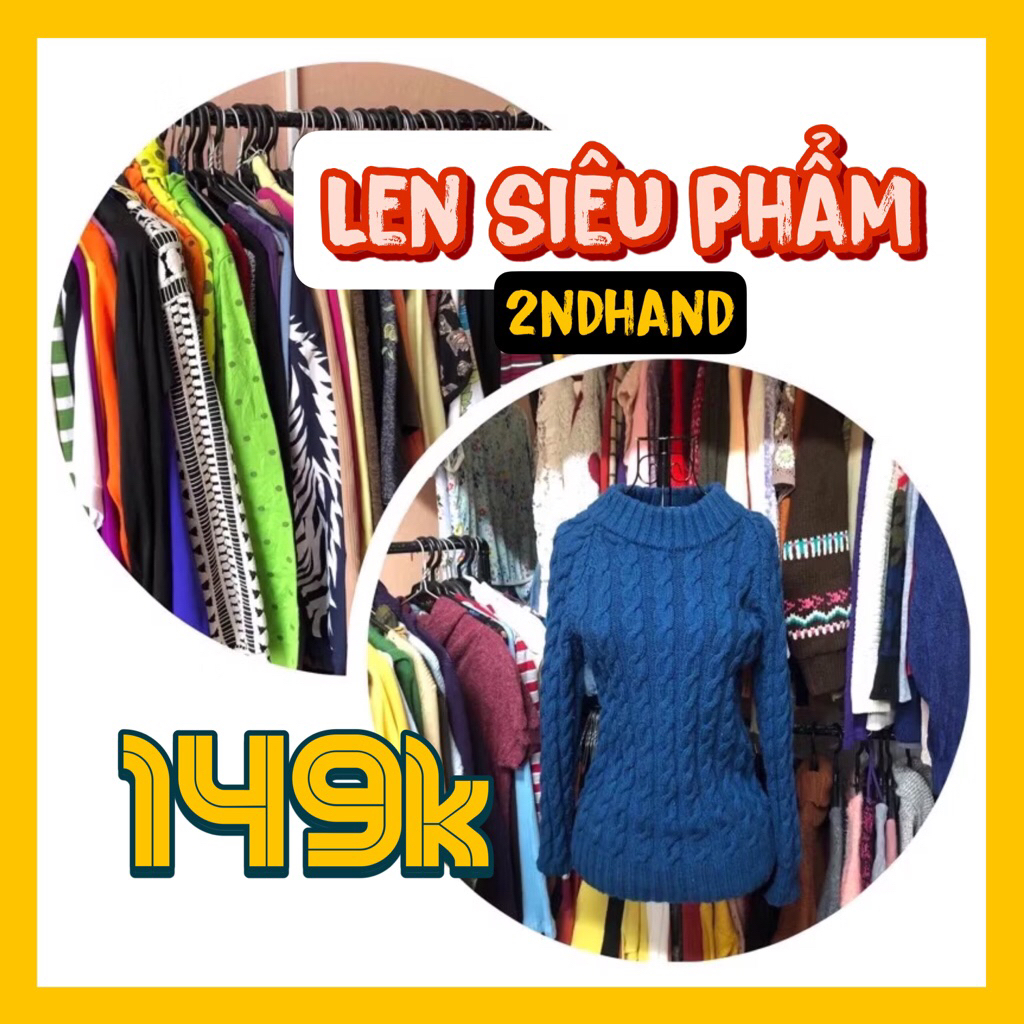 [2ndhand] ÁO VÁY LEN NỮ SIÊU PHẨM hàng thùng/ hàng si ĐỒNG GIÁ 149k đẹp tuyển chọn