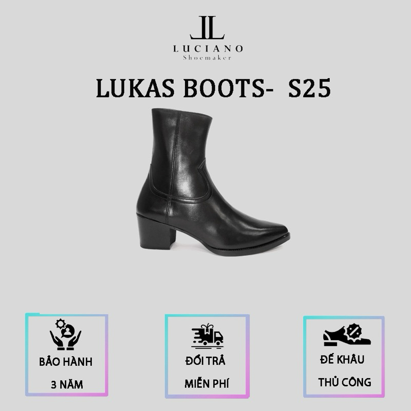 Lukas boots black luciano
