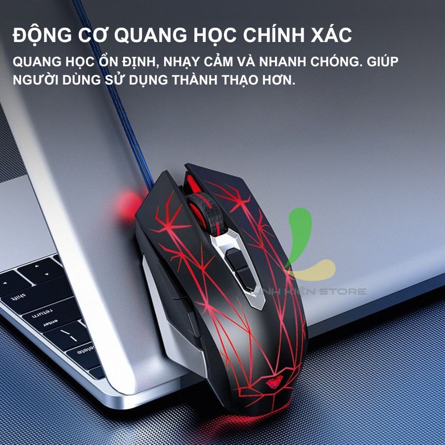 Bàn Phím Có Dây HOSAN AULA F3061 Gaming 64 Phím Có RGB, Giao Diện USB Và Chuột S50 | BigBuy360 - bigbuy360.vn