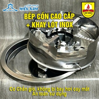 Bếp cồn và khay lót Inox Cao Cấp