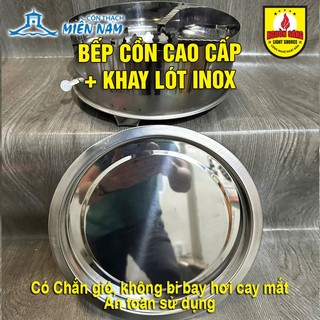 Bếp cồn và khay lót Inox Cao Cấp