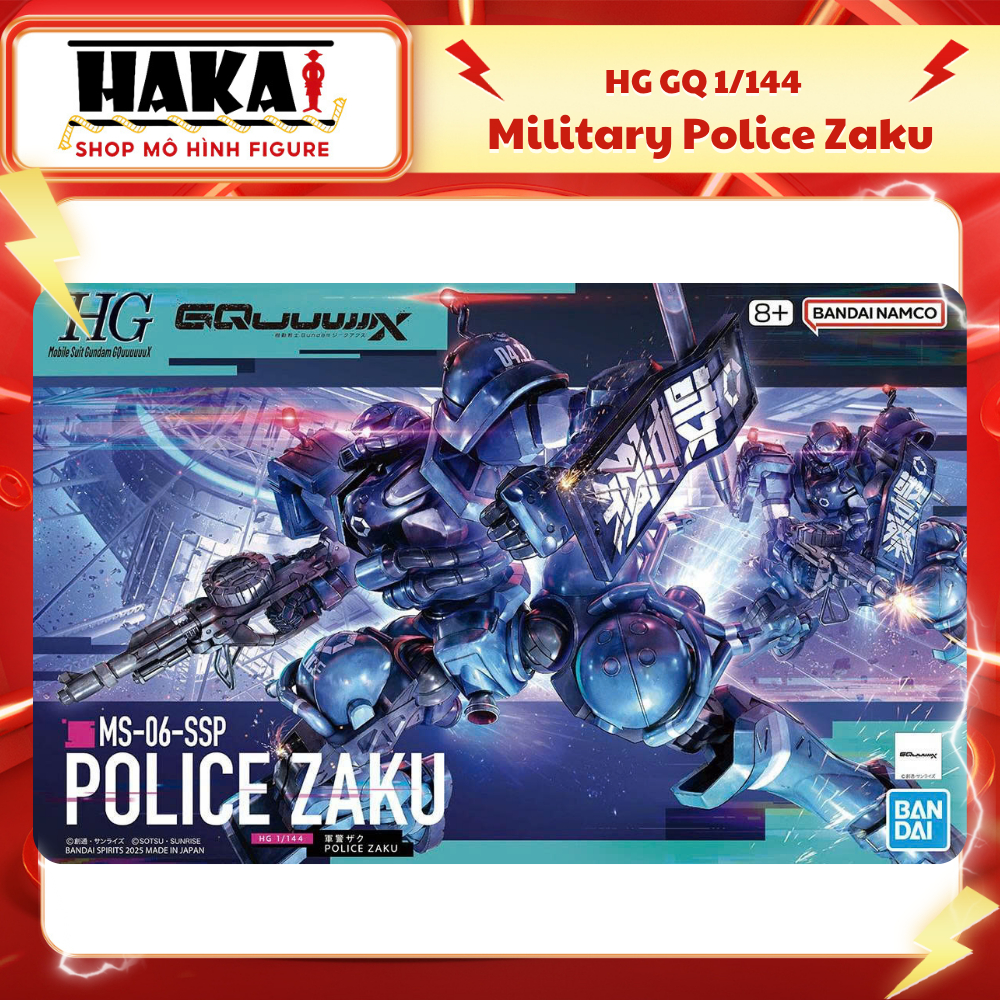 Mô hình lắp ráp Gundam HG GQ 1/144 Military Police Zaku - Mô hình Figure Hakai Shop