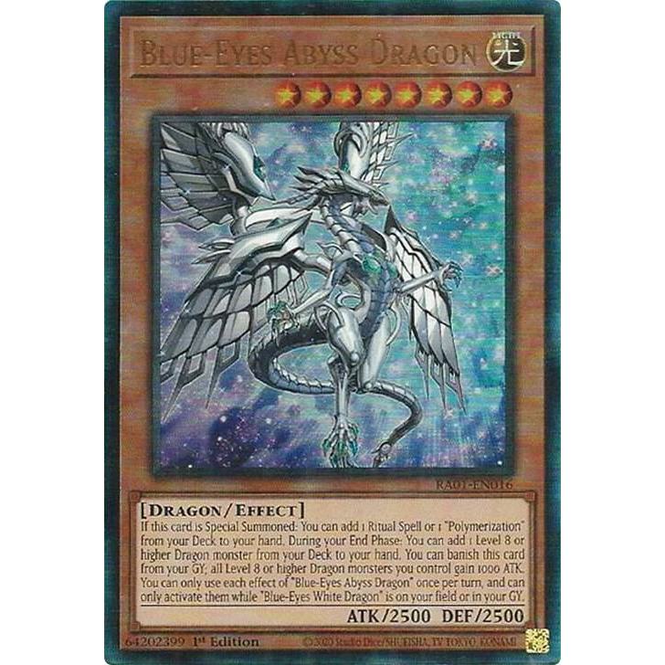 [ Bài Yugioh Chính Hãng ] Blue-Eyes Abyss Dragon (PUR) - 25th Anniversary Rarity Collection (RA01)