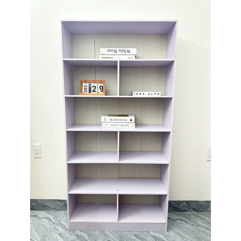 Kệ sách chữ U 6 tầng KÍN LƯNG để đồ tủ decor phòng ngủ, trang trí tết chất liệu gỗ MDF tủ để đồ ND39 | BigBuy360 - bigbuy360.vn