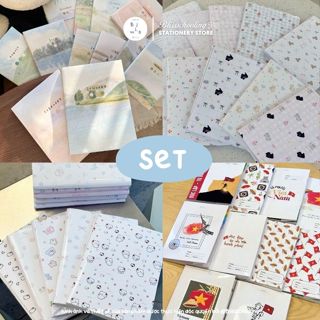 [SET - CHỦ ĐỀ] Set giấy bao tập, bọc vở, bao sách nhiều chủ đề nghệ thuật Việt Nam | by Bliss.