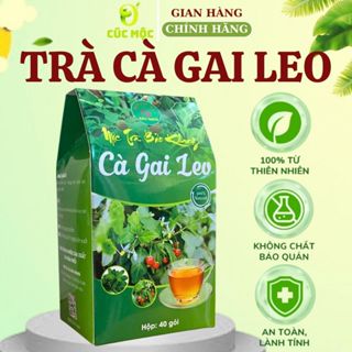 Trà Cà Gai Leo Giải Độc Gan, Mát Gan, Hạ Men Gan, Thanh Lọc Cơ Thể Hộp 40 Túi Lọc
