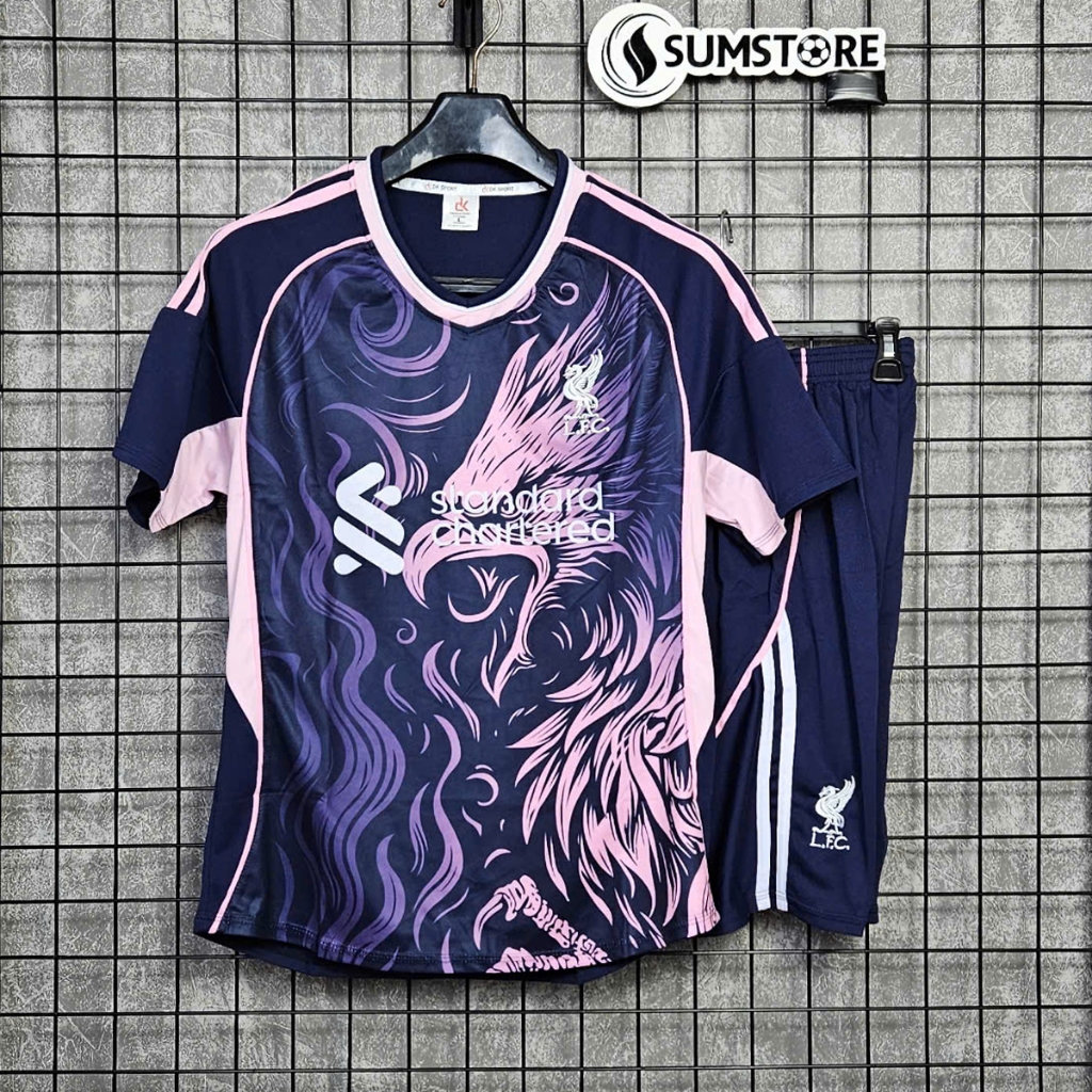 Quần Áo Thể Thao Bóng Đá Liverpool Phượng Hoàng Tím - Đồ Đá Banh Siêu Độc Lạ Mới