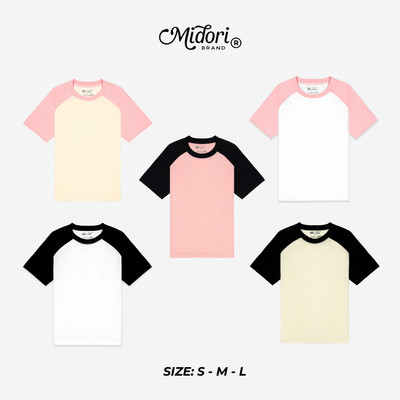 Áo Thun Babytee Raglan Trơn Unisex Phông Nam Nữ Form Vừa Tôn Dáng Local Brand | M STUDIO