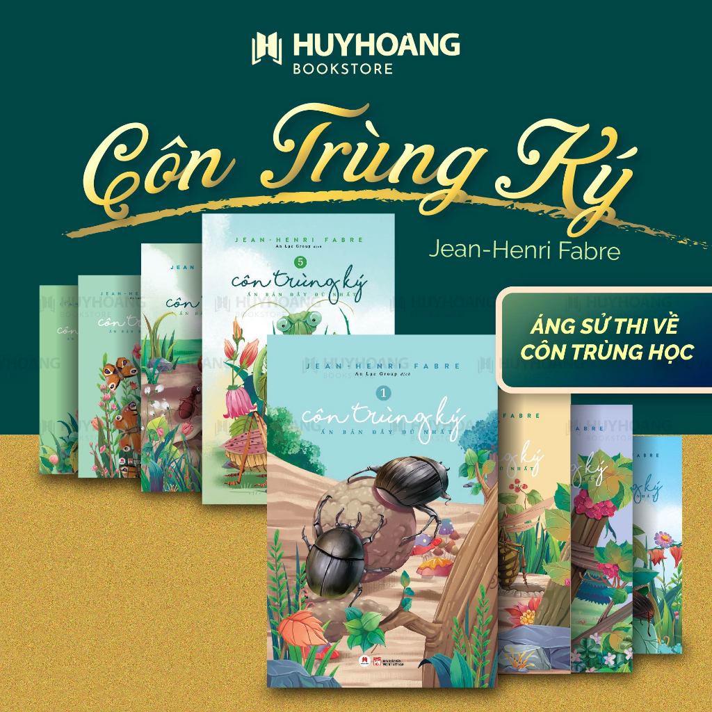 Sách - Côn trùng ký 8 tập, lẻ tùy chọn, Huy Hoàng Bookstore