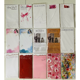 Giấy lót bó hoa in chữ Size nhỏ 1 đến 7 bông ( xắp 50 tờ)