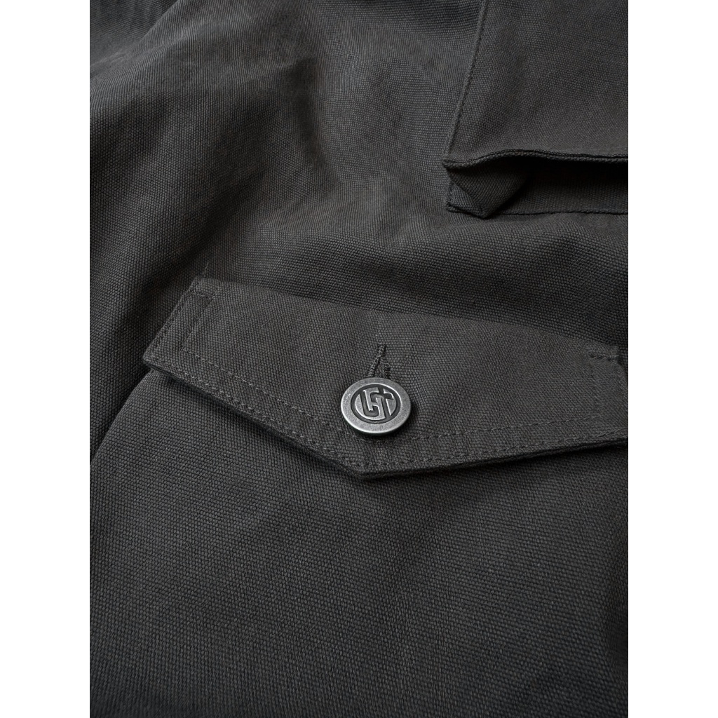 TSUN - Quần Cargo Ống Rộng Baggy Cạp Thấp Nhiều Túi Hộp Xám Than Kaki Y2K Streetwear Cao Cấp | BigBuy360 - bigbuy360.vn