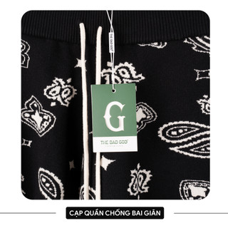 Quần Short Đùi Nam The Bad God Paisley Dáng Lửng Chất Len Unisex Local Brand