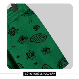 Quần Short Đùi Nam The Bad God Paisley Dáng Lửng Chất Len Unisex Local Brand