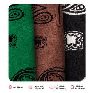 Quần Short Đùi Nam The Bad God Paisley Dáng Lửng Chất Len Unisex Local Brand