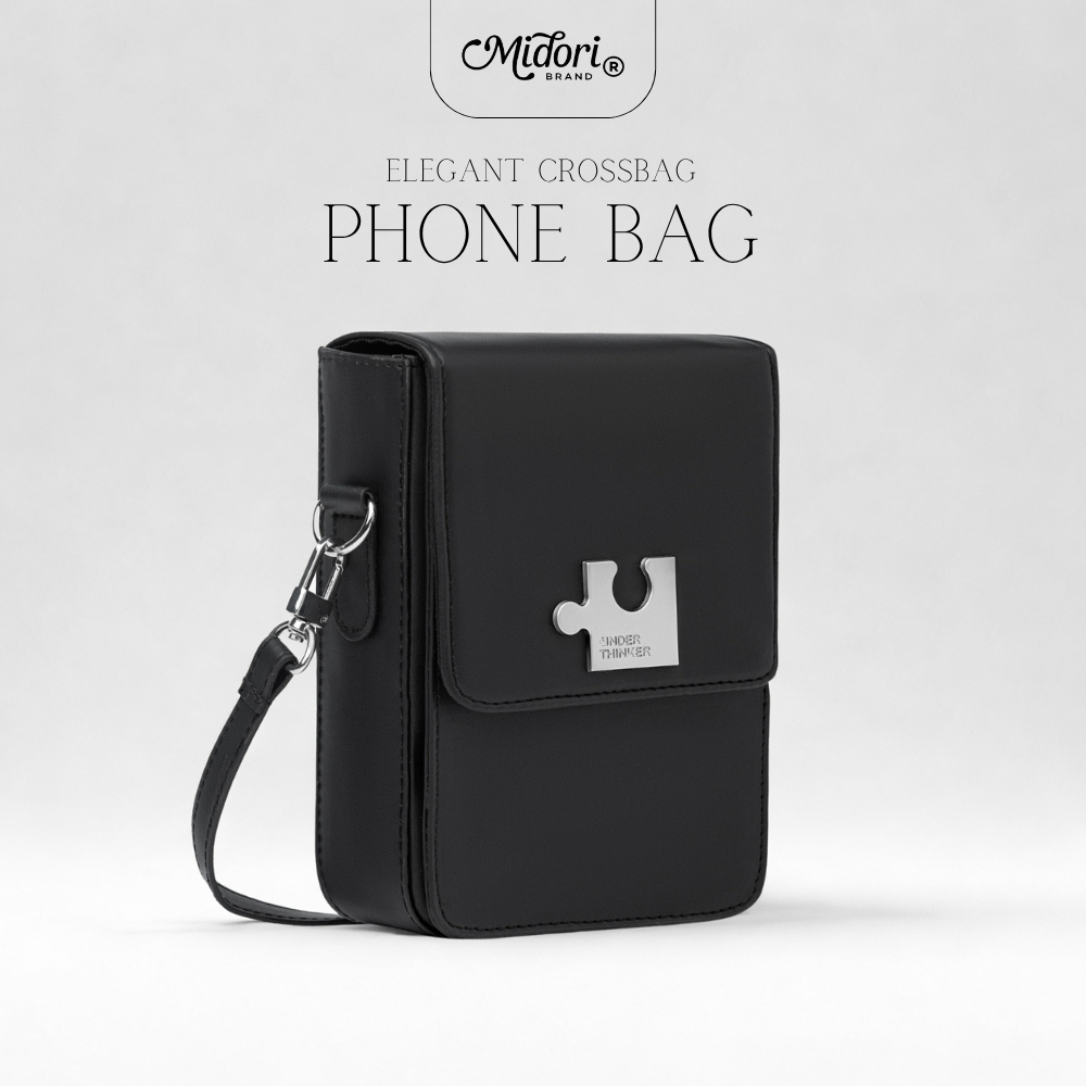 Túi Xách PHONE BAG Đeo Chéo Da PU Chống Thấm Nam Nữ Dập Chìm Cao Cấp Chính Hãng | M STUDIO