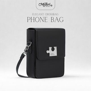 Túi Xách PHONE BAG Đeo Chéo Da PU Chống Thấm Nam Nữ Dập Chìm Cao Cấp Chính Hãng | M STUDIO