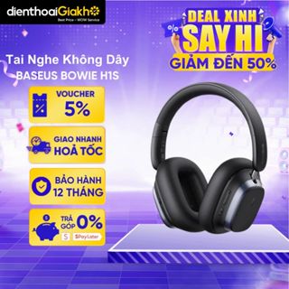 Tai Nghe Chụp Tai Không Dây Baseus Bowie H1s Bluetooth v5.4, 120Hrs, BISA, ANC Chống Ồn Chủ Động - Chính hãng