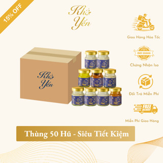 Thùng 50 Hũ - Gói Siêu Tiết Kiệm - Yến hũ chưng sẵn Khả Yến