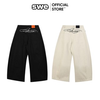  Quần Khaki Ống Rộng Unisex Local Brand SWE BARREL KHAKI - Đen Beige 