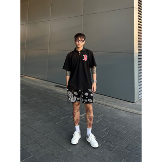 Quần Short Đùi Nam The Bad God Paisley Dáng Lửng Chất Len Unisex Local Brand